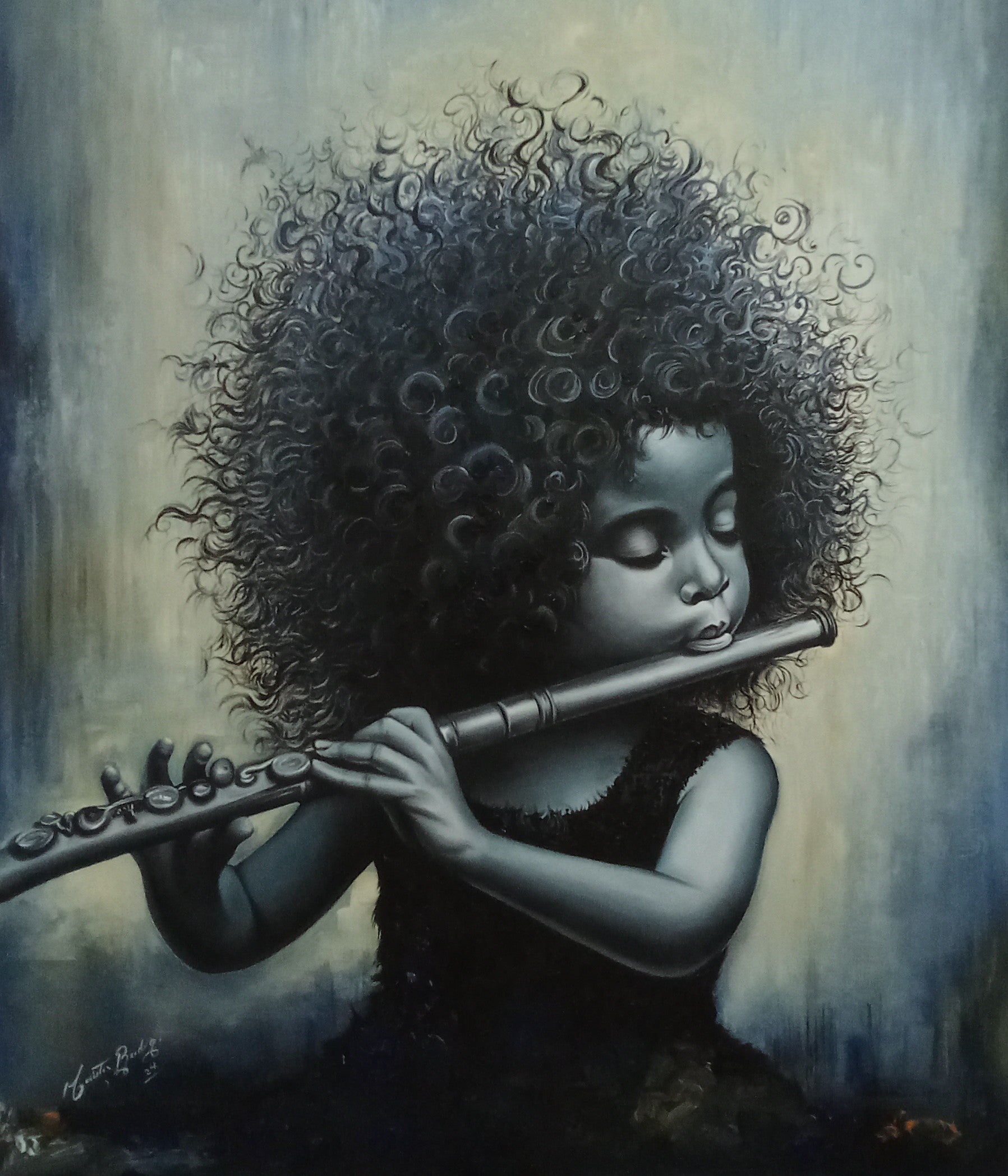 The girl and the flute