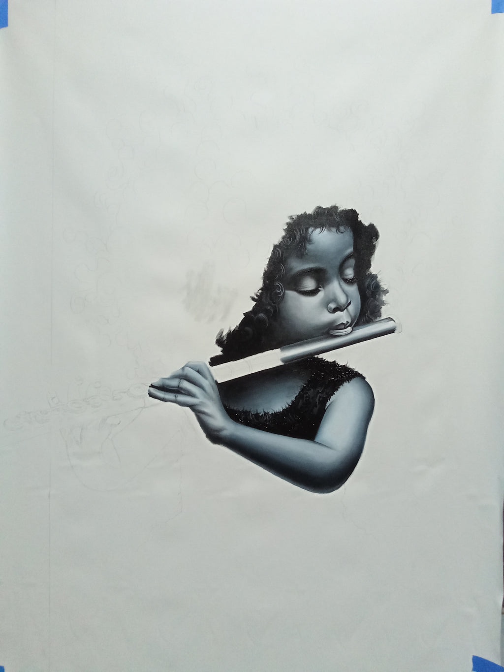 The girl and the flute