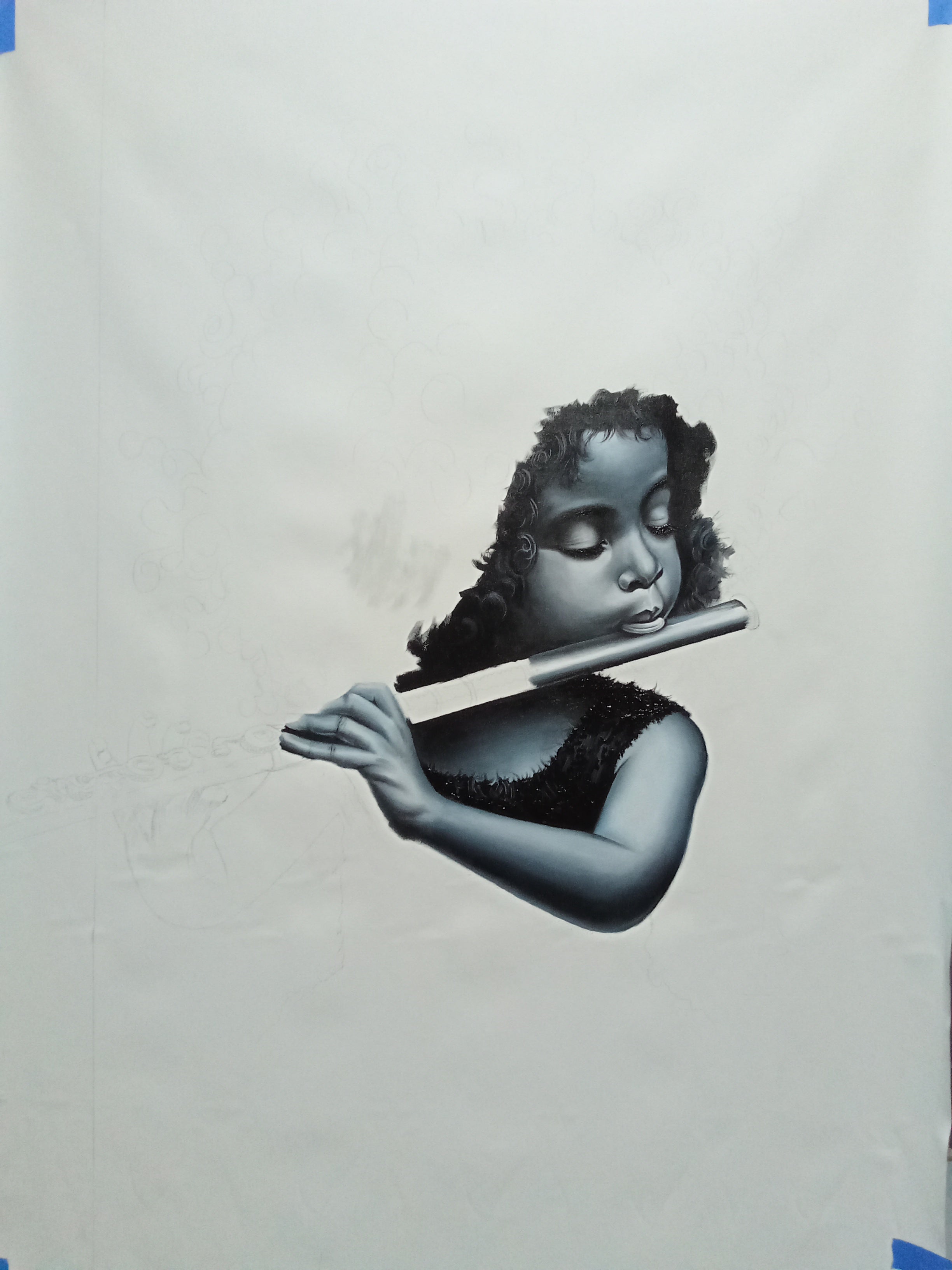 The girl and the flute